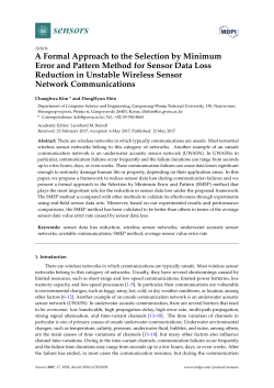 A Formal Approach to the Selection by Minimum Error and