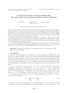 lagrangian-based column generation for the node capacitated in