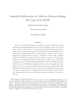Sequential Deliberation in Collective Decision
