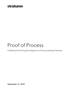 Proof of Process