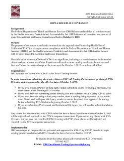 ICD-10 Testing Notice - Partnership HealthPlan
