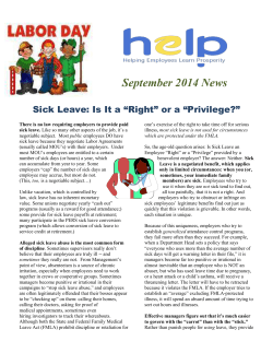 September 2014 News