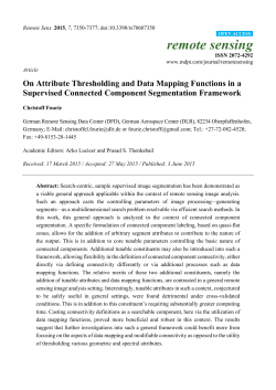 On Attribute Thresholding and Data Mapping Functions in a