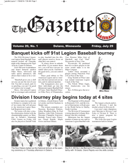 Banquet kicks off 91st Legion Baseball tourney - Tri