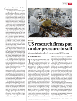 US research firms put under pressure to sell