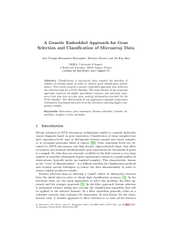 A Genetic Embedded Approach for Gene Selection and