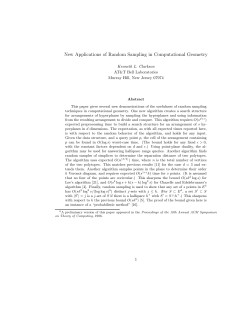 New Applications of Random Sampling in Computational Geometry