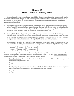 Figure 13.8: Gurney-Lurie chart for unsteady-state heat