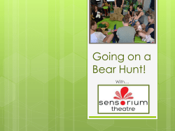 Going on a Bear Hunt!