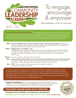 80936 OCLA Flyer.indd - Owatonna Chamber of Commerce