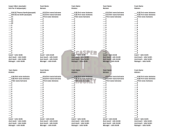 Score Sheet Label Template