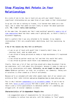 Stop Playing Hot Potato in Your Relationships