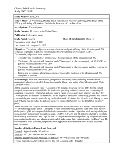 Clinical Trial Results Summary Study EN3220