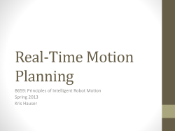 Real-time planning