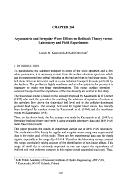 CHAPTER 268 Asymmetric and Irregular Wave Effects on