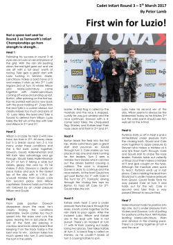 First win for Luzio!