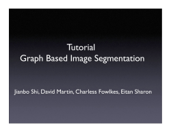 Tutorial Graph Based Image Segmentation