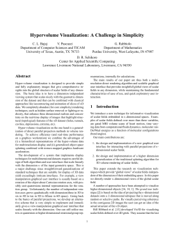 Hypervolume Visualization: A Challenge in Simplicity