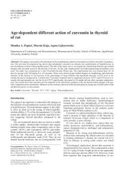 Age-dependent different action of curcumin in thyroid of rat