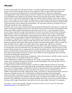 Why play May 2016 - family space quinte