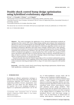 Double-shock control bump design optimization using