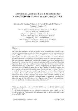 Maximum Likelihood Cost Functions for Neural