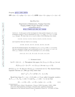 On $ x (ax+ 1)+ y (by+ 1)+ z (cz+ 1) $ and $ x (ax+ b)+ y (ay+ c)+ z