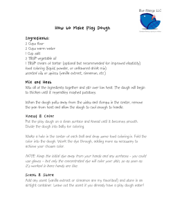 How to Make Play Dough