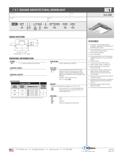 1` X 1` SQUARE ARCHITECTURAL DOWNLIGHT