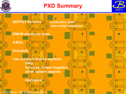 Test of metal system processing with EMCM