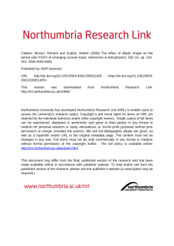 The effect of elliptic shape on the period ratio P1/P2 of emerging