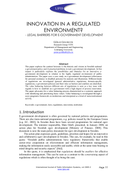 Innovation in a Regulated Environment