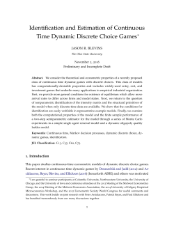 Identification and Estimation of Continuous Time