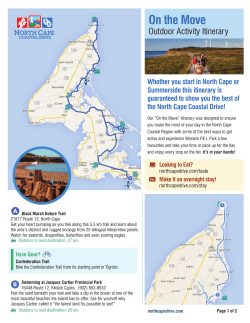 On the Move - North Cape Coastal Drive