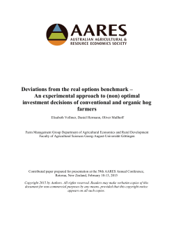 An experimental approach to (non) optimal