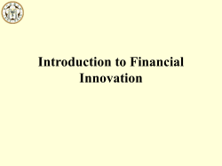 The Evolution of Risk Management Products