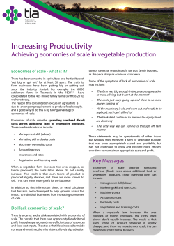 Increasing Productivity