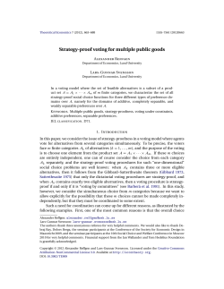 Strategy-proof voting for multiple public goods