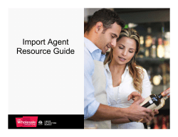 Import Agent Resource Guide