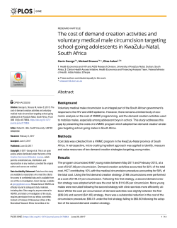 The cost of demand creation activities and voluntary medical
