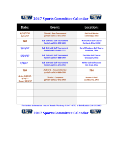 2017 Sports Calendar