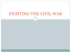 fighting the civil war - Taylor County Schools