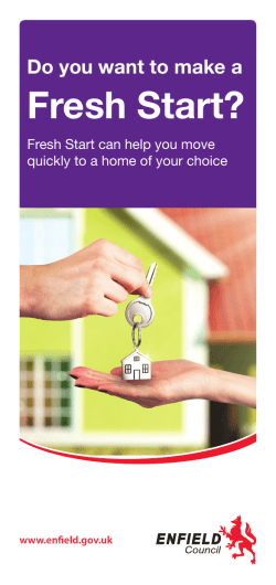 Fresh Start? - Enfield Council