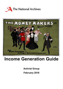 Income Generation Guide