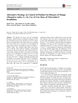 Alternative Strategy on Control of Postharvest Diseases of Mango