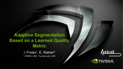 I. Frosio - Adaptive Segmentation Based on a