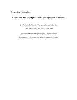 Colored ultra-thin hybrid photovoltaics with high quantum efficiency