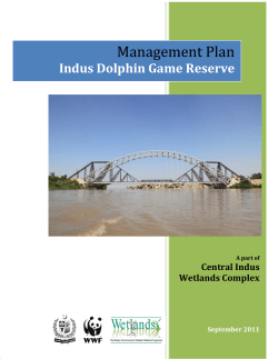 Indus Dolphin Reserve - The Ramsar Convention on Wetlands