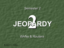 Semester One Double Jeopardy