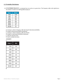 10. CCSS PERSEVERANCE A contestant has won a prize on a
